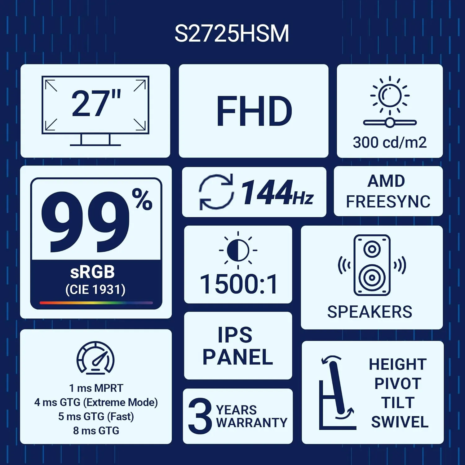 Dell 27 Plus Monitor - S2725HSM​ overview 2