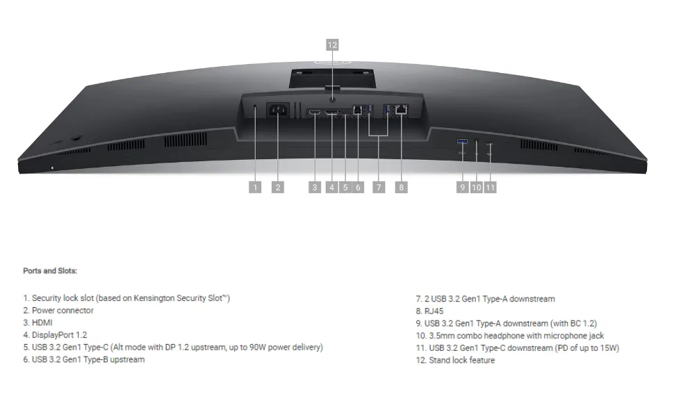 Dell 34" Curved Video Conferencing Monitor (P3424WEB) overview 6