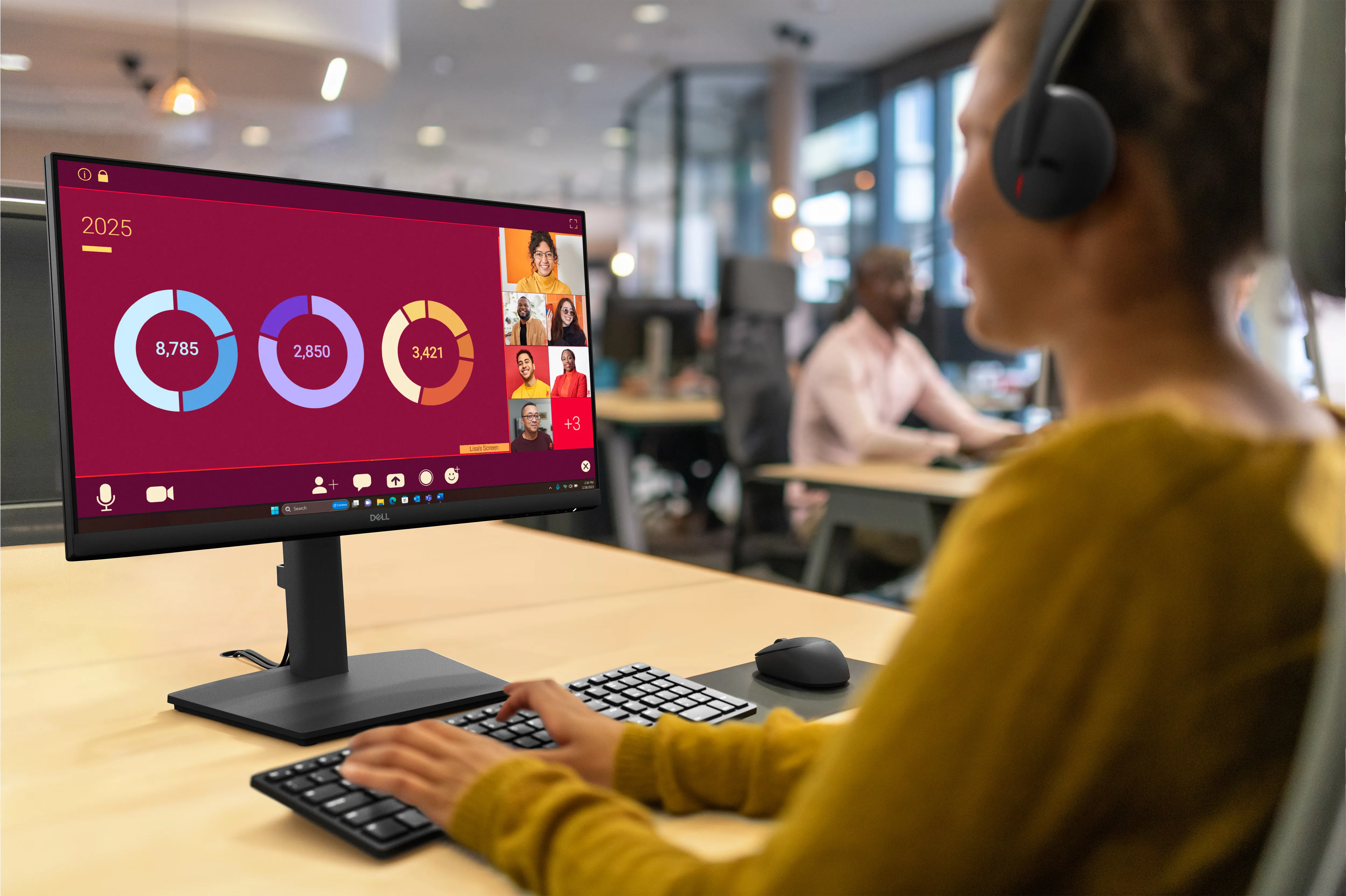 Dell Pro E2225HSM 22" Adjustable Stand Monitor overview 3