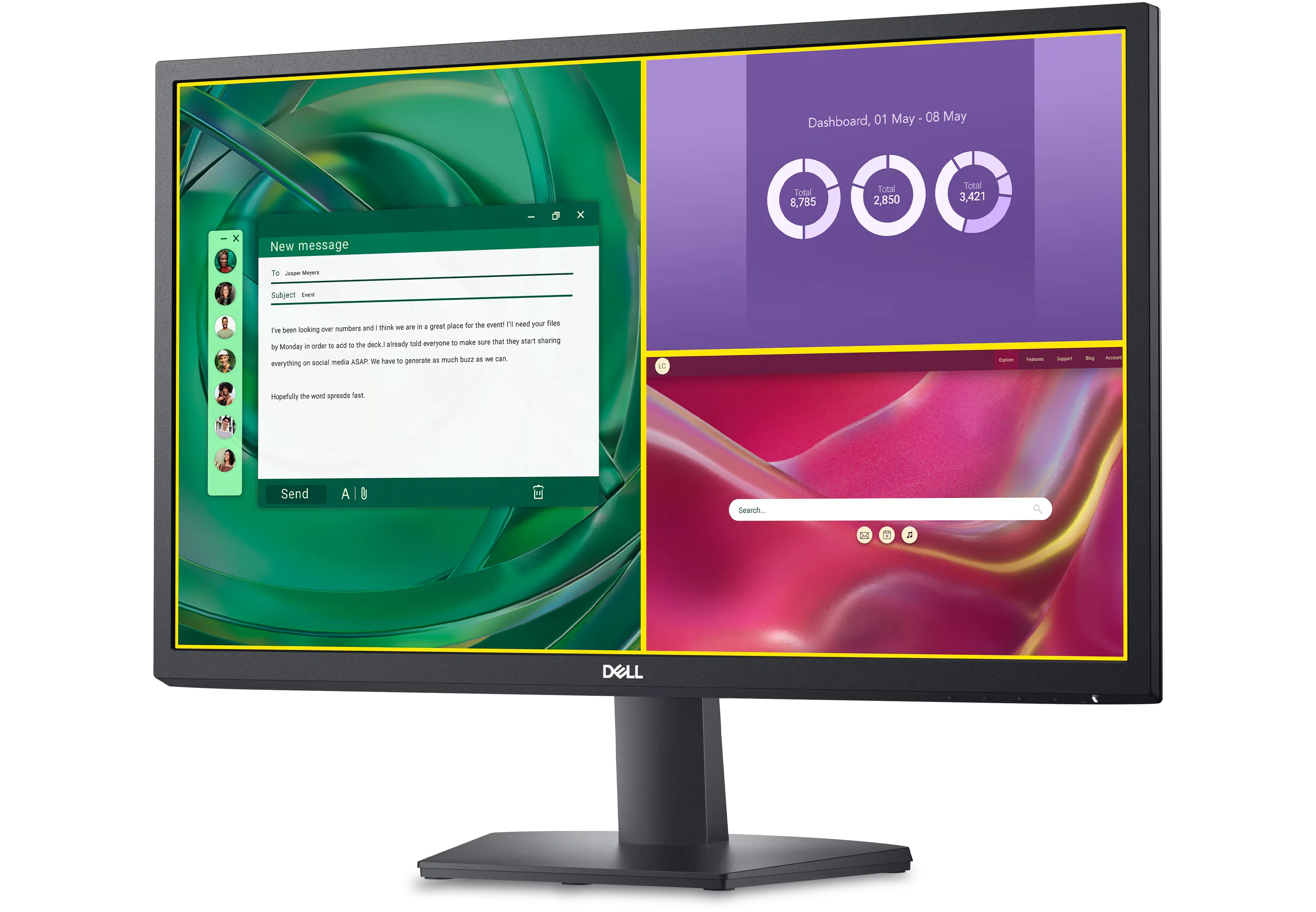 Dell SE2425H 24 inch Full HD 75Hz VA 5ms Office Monitor overview 1