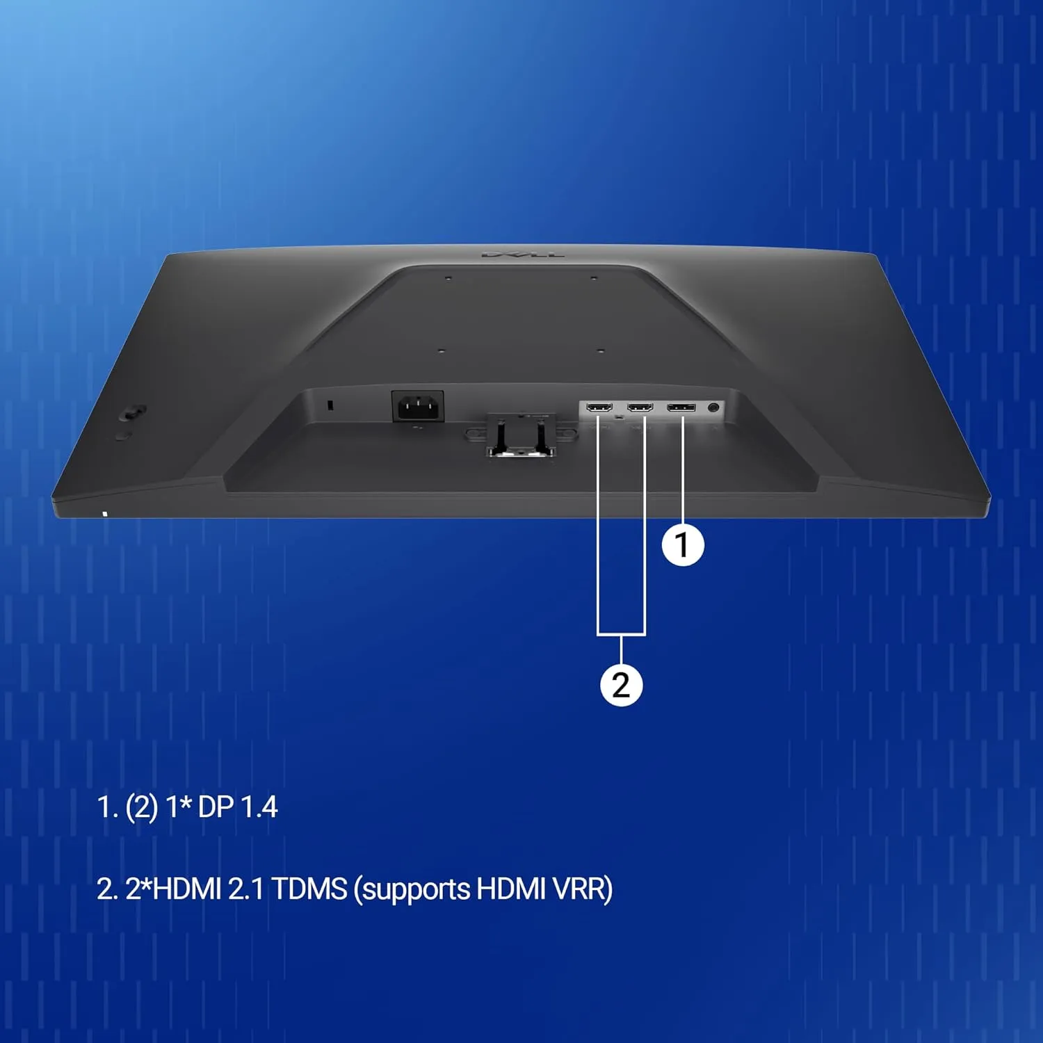 Dell SE2425HG 23.8" FHD IPS Gaming Monitor, 200Hz Refresh, 3side narrow bezels, 1ms GtG, AMD FreeSync Premium,HDR 10,300nits, 1000:1 Contrast, 99% Srgb, Tilt, 2*HDMI 2.1 TDMS(supports HDMI VRR),DP 1.4 overview 3