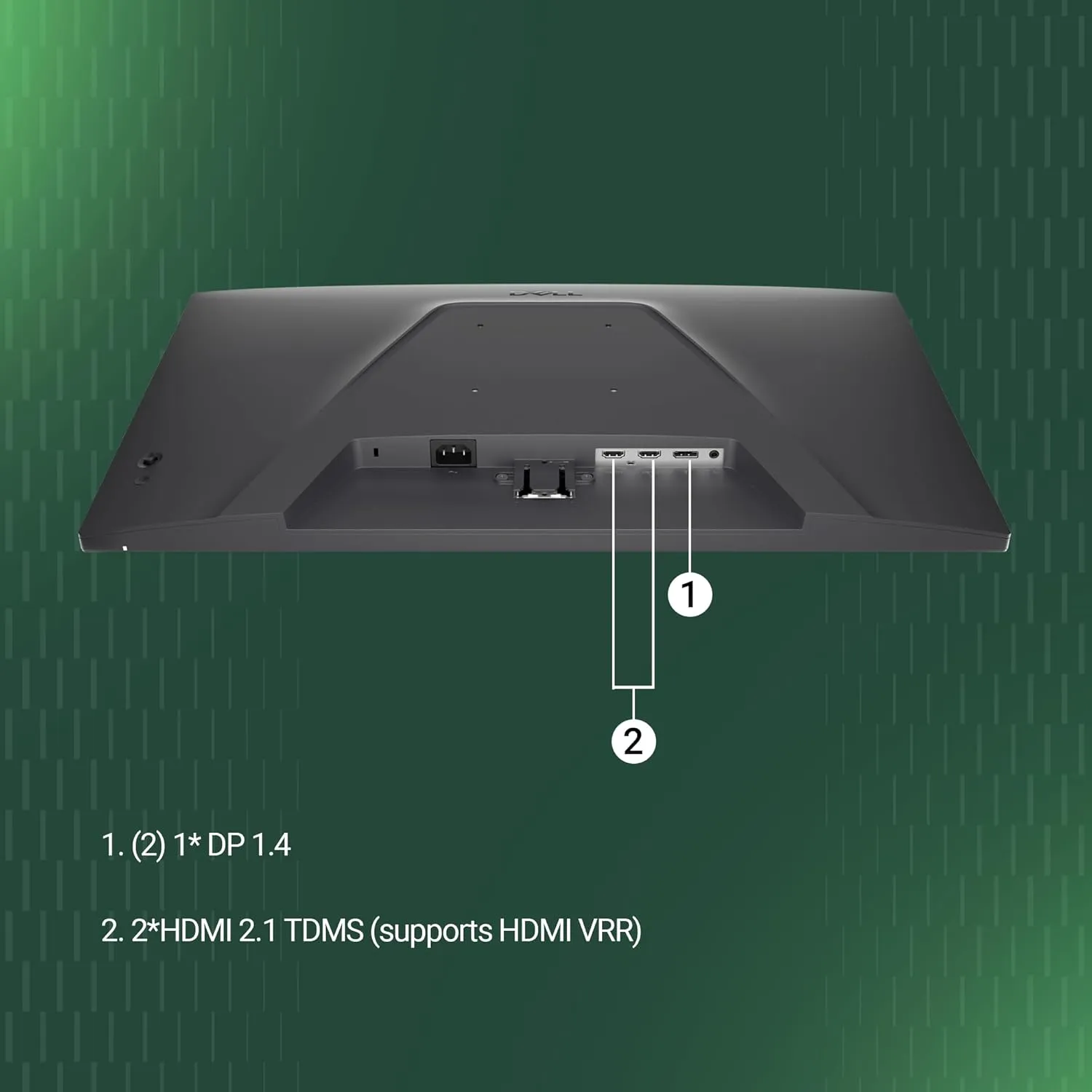 Dell SE2725HG 27" FHD IPS Gaming Monitor, 200Hz Refresh, 3side narrow bezels, 1ms GtG, AMD FreeSync Premium, HDR 10, 300nits, 1000:1 Contrast, 99% Srgb, Tilt, 2*HDMI 2.1 TDMS(supports HDMI VRR),DP 1.4 overview 3