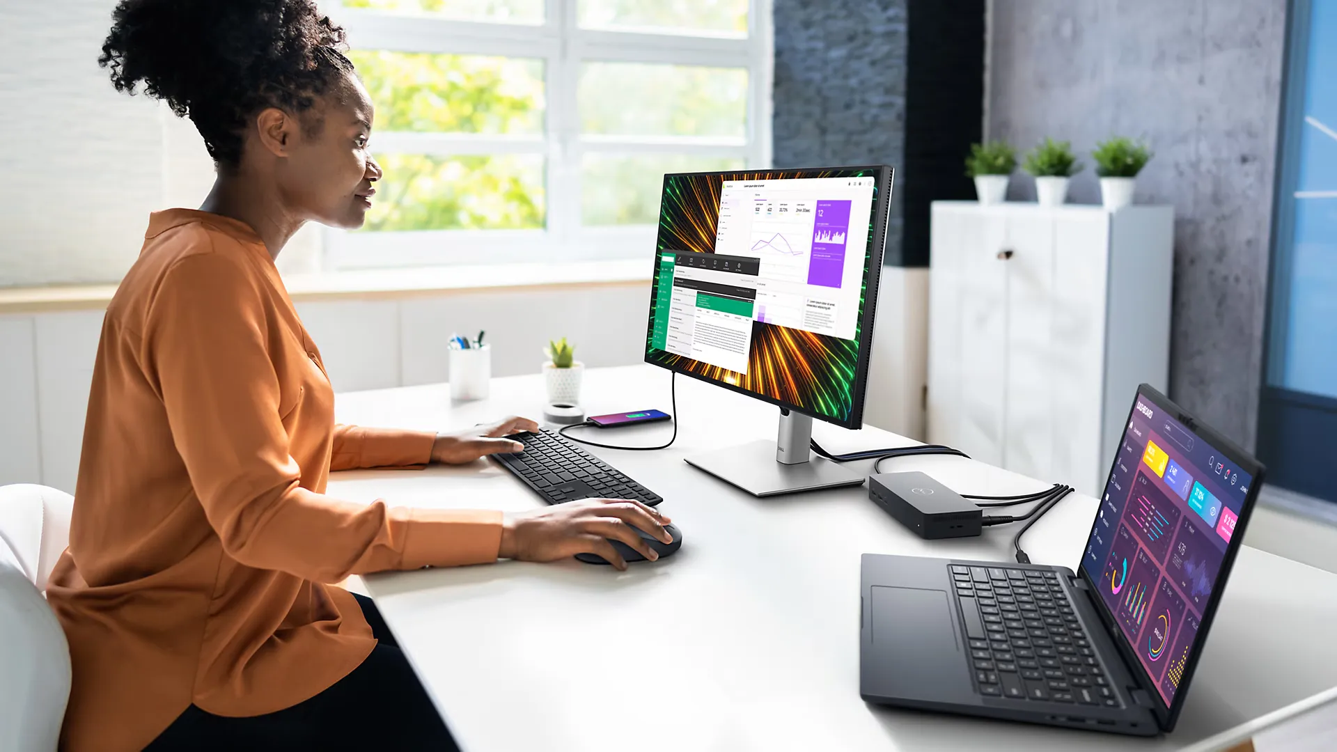 Dell UltraSharp U2424H 24"FHD IPS 120Hz 5ms USB-C Hub Monitor overview 7