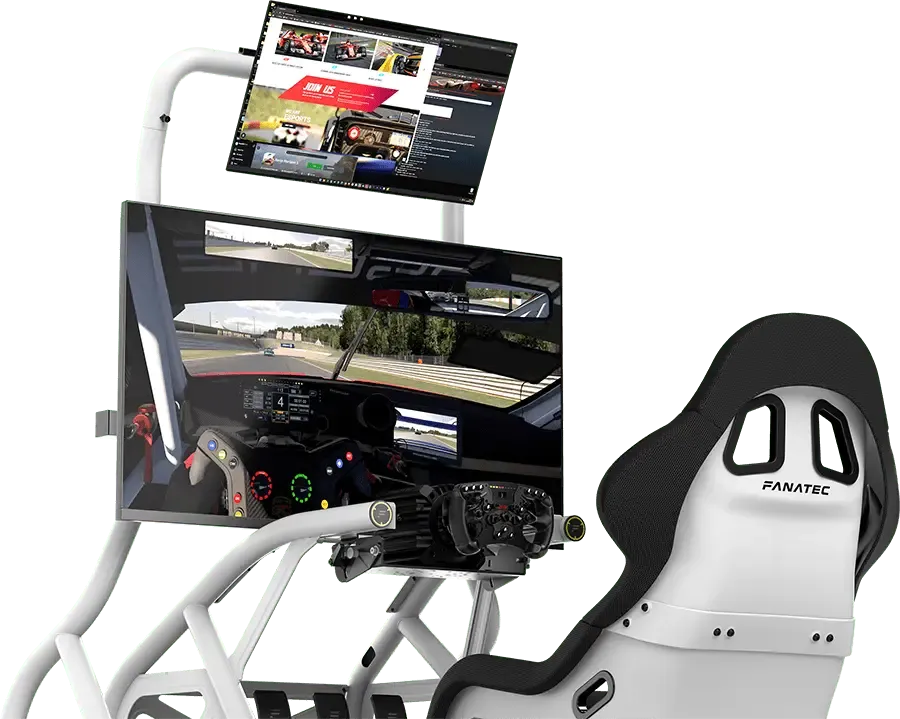 Fanatec GT Cockpit Monitor Stand (White) overview 3