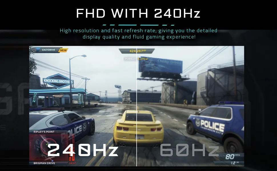 GIGABYTE G25F2A 24.5-Inch 240Hz 1ms FHD IPS Gaming Monitor overview 3