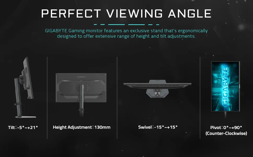 GIGABYTE G25F2A 24.5-Inch 240Hz 1ms FHD IPS Gaming Monitor overview 5
