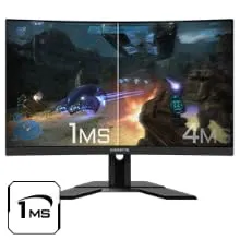 GIGABYTE G27FC 27" 165Hz 1080P Curved Free Sync Gaming Monitor overview 2