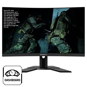 GIGABYTE G27FC 27" 165Hz 1080P Curved Free Sync Gaming Monitor overview 8