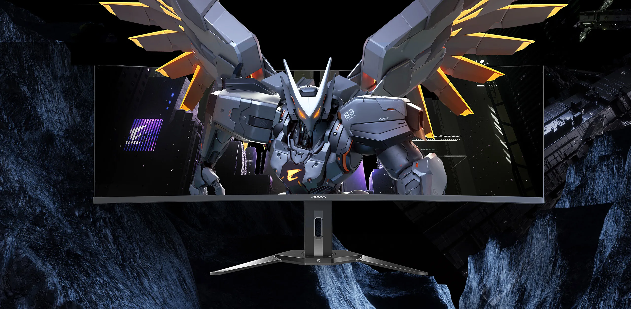 Gigabyte Aorus CO49DQ 49" QD OLED 144Hz DQHD Ultrawide Curved Gaming Monitor overview 1