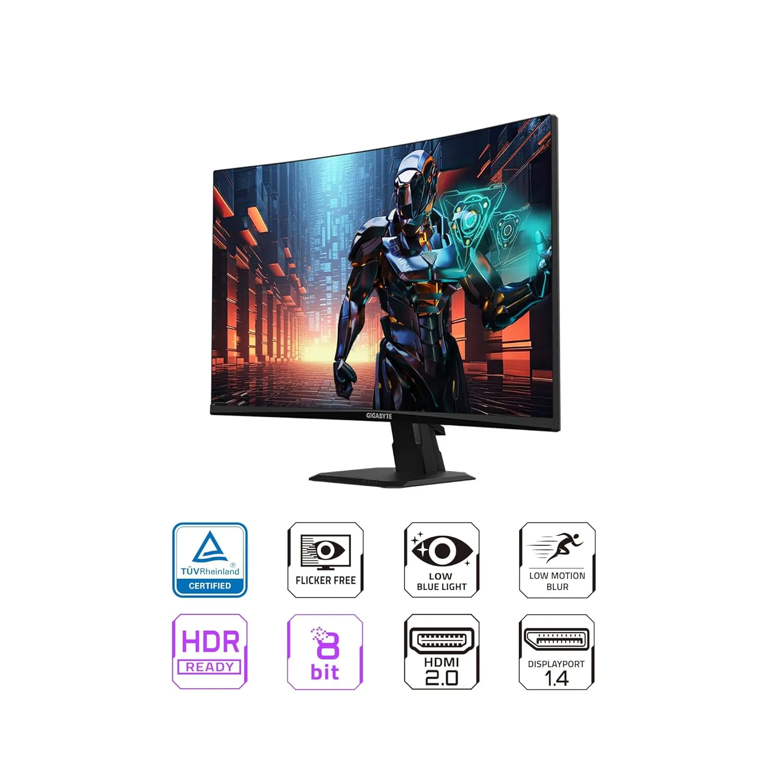 Gigabyte GS27QC 27 Inch Gaming Monitor (Black) overview 1