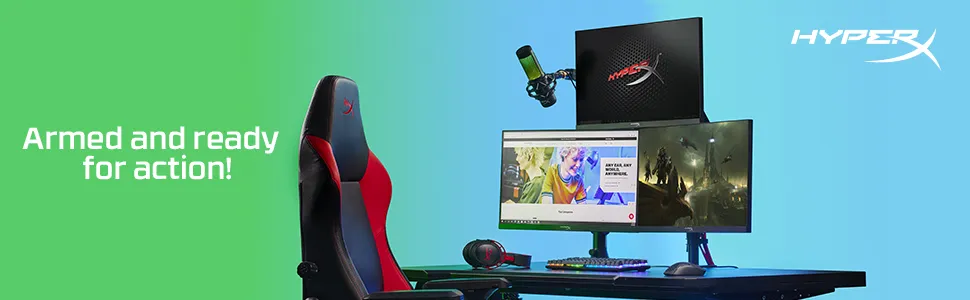 HyperX Armada 25 FHD IPS Gaming Monitor Black overview 1