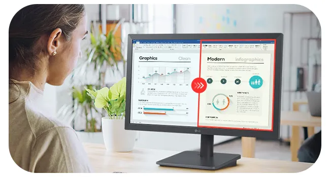 LG 20U401A-B 19.5" 75Hz WSXGA TN HDMI Wall Mountable Monitor overview 3
