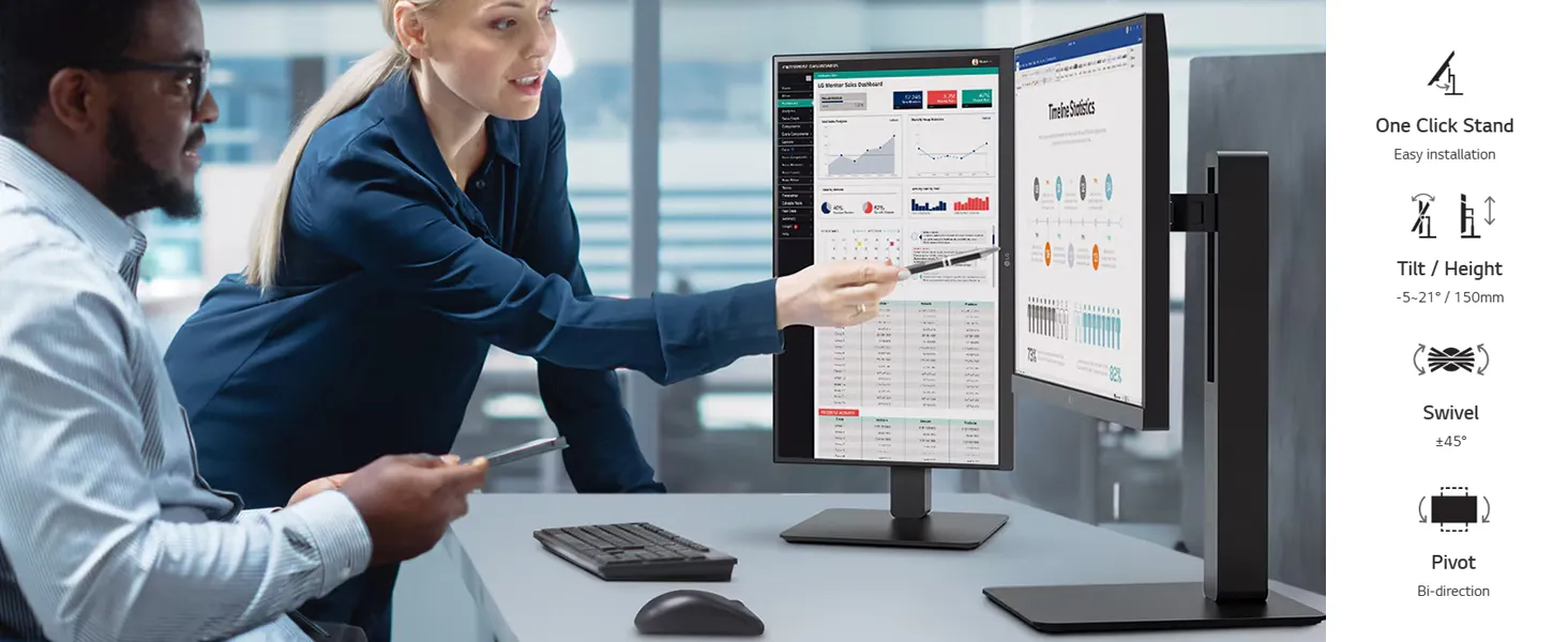 LG 24BA850-B 24" IPS Full HD (1920 x 1080) 100Hz Monitor (Black) overview 8
