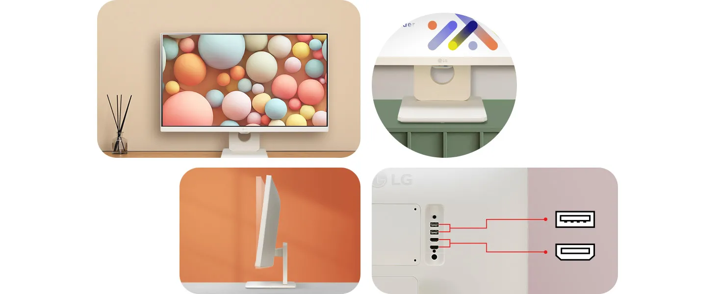 LG 25SR50F-W 25-Inch (1920x1080) IPS Display Smart Monitor (White) overview 10