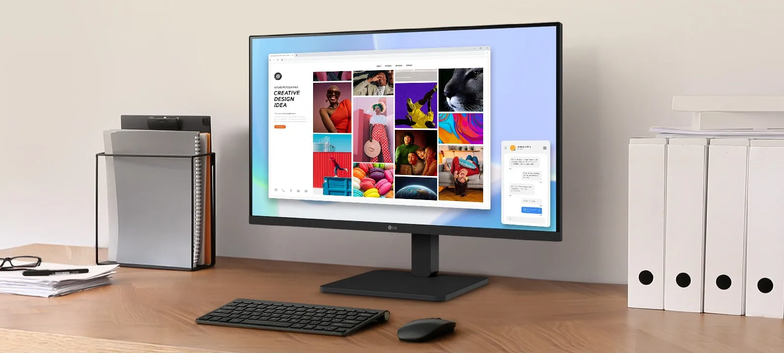 LG 27BA450 27 Inch Full HD IPS 100 Hz Monitor overview 1