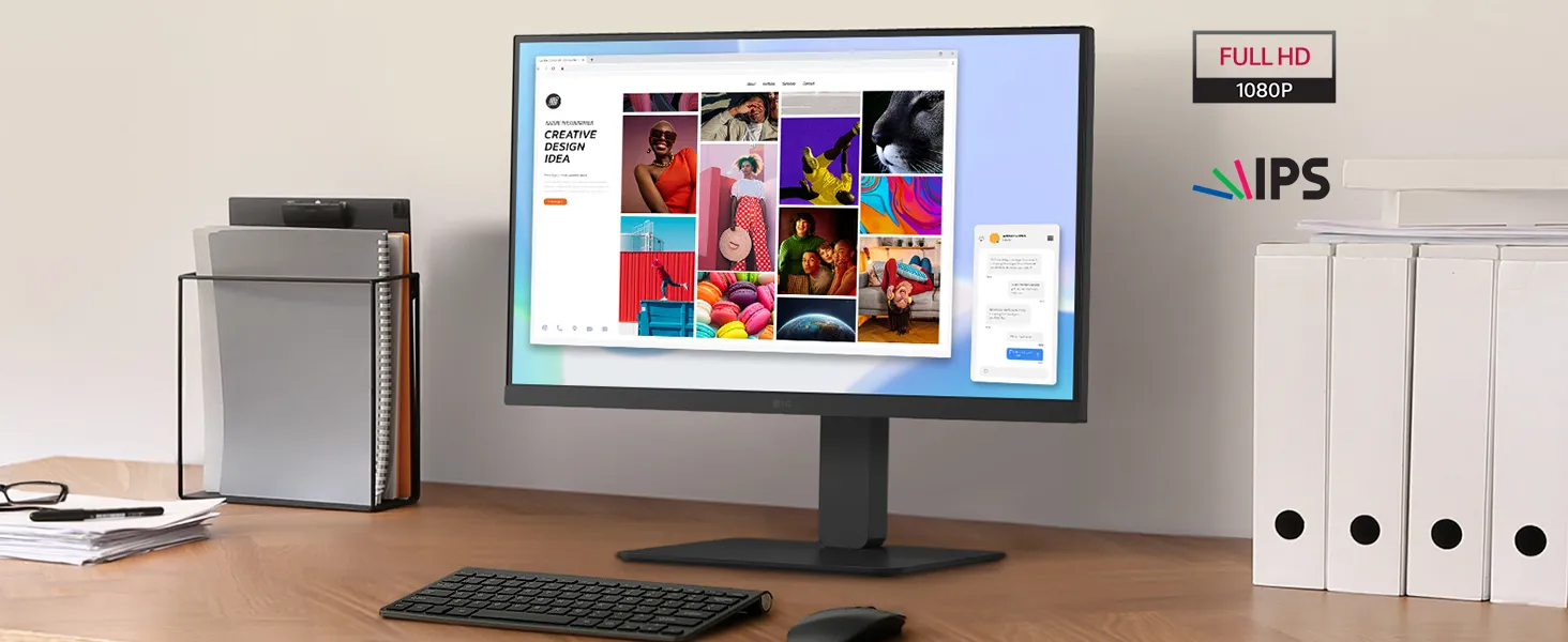 LG 27BA650-B 27" Full HD IPS 100 Hz Monitor overview 1