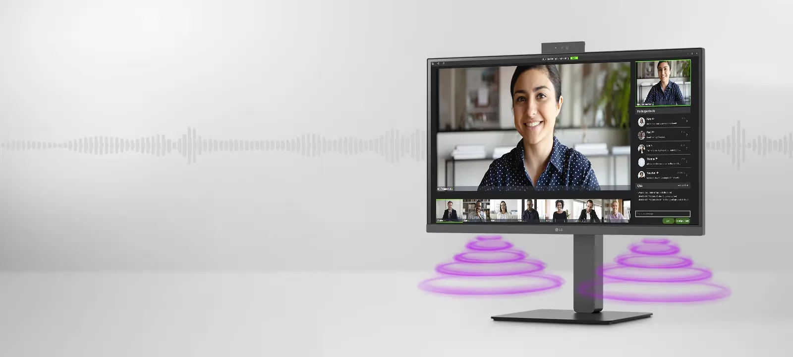 LG 27BA850-B 27" Full HD 100 Hz Video Conferencing Monitor (Black) overview 6