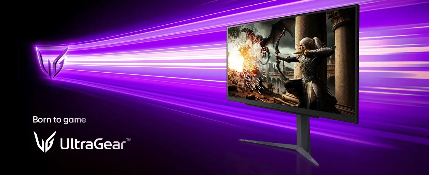 LG 27GS75Q-B Ultragear QHD (2560x1440) Gaming Monitor (Black) overview 1