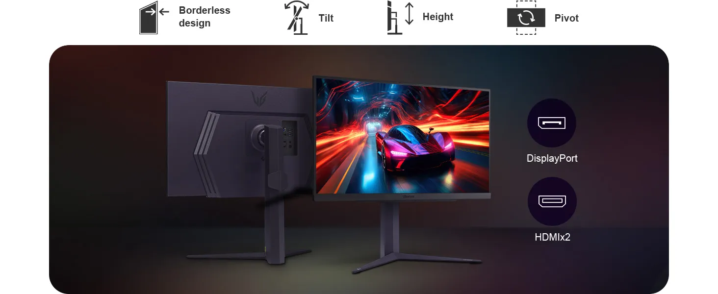 LG 27GS85Q Ultragear 27" QHD Nano IPS 1ms (GtG) 180Hz Gaming Monitor (Black) overview 8