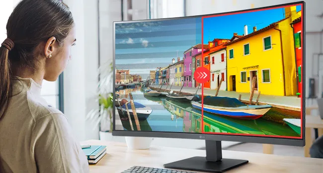 LG 32MR50C-B 31.5" Inch 100 Hz Curved Monitor (Black) overview 4