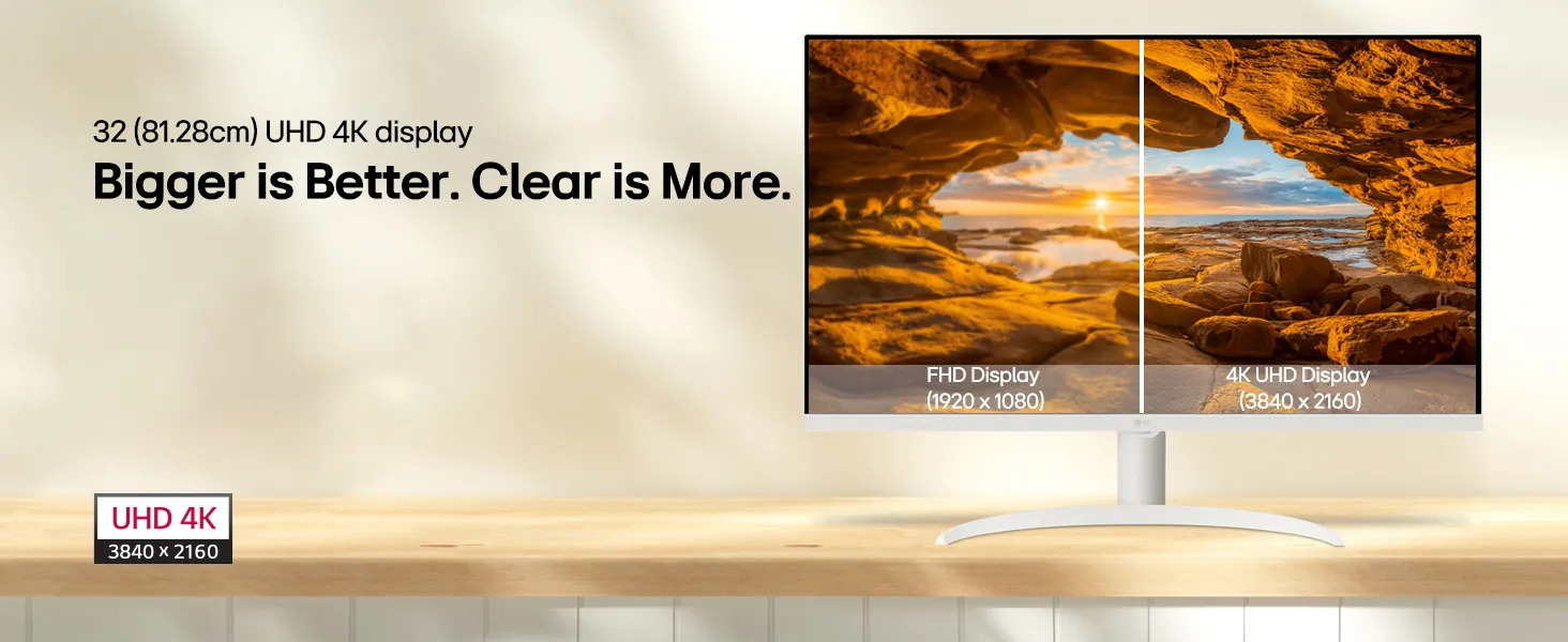 LG 32SR75U 32" 4K UHD (3840 x 2160) Smart Monitor with Steaming TV (White) overview 2