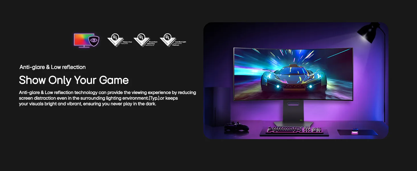 LG 34GS95QE 34 inch 21:9 Ultragear OLED WQHD 800R Curved Gaming Monitor overview 5