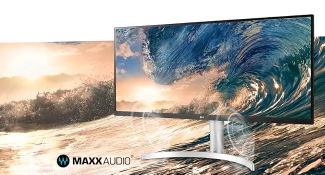 LG 34WN650-W UltraWide Monitor 34" 21:9 FHD (2560 x 1080) IPS Display, VESA DisplayHDR 400, AMD FreeSync, 3-Side Virtually Borderless Design - Silver overview 4
