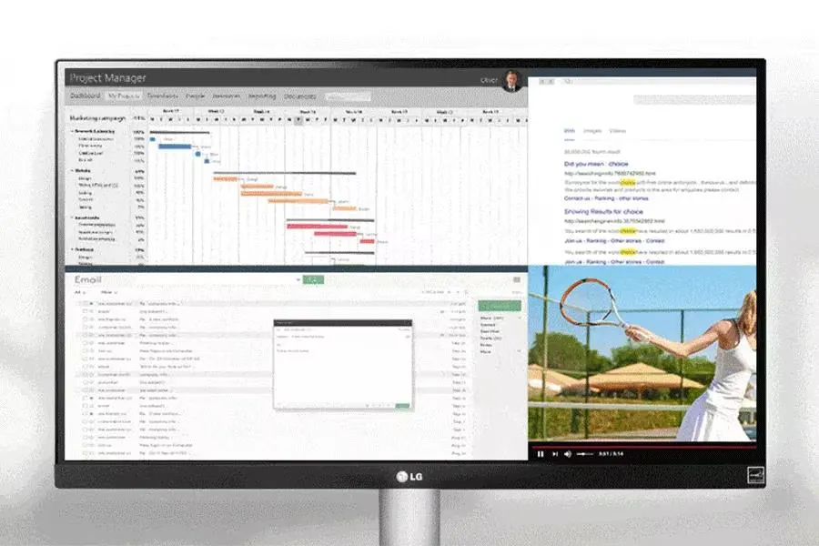 LG 34WQ650-W 34 Inch 21:9 UltraWide Full HD (2560 x 1080) IPS Monitor overview 1