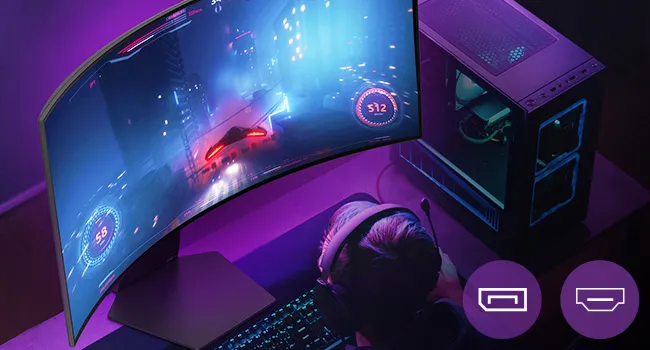 LG 39GS95QE 39-inch Ultragear OLED Curved Gaming Monitor (Black) overview 10