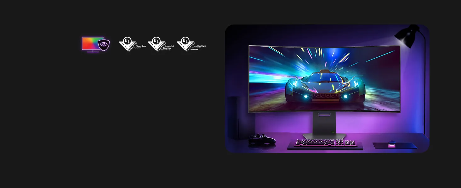 LG 39GS95QE 39-inch Ultragear OLED Curved Gaming Monitor (Black) overview 8