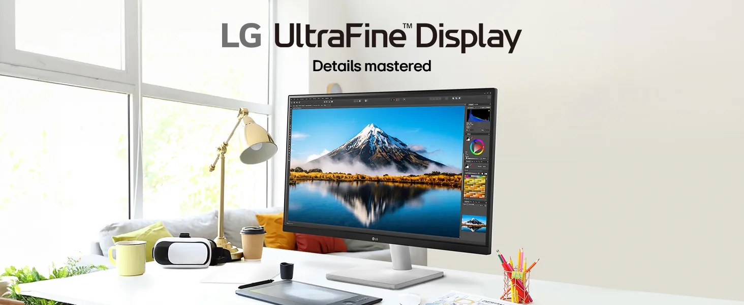 LG UltraFine 27US500-W 27" 4K HDR Monitor (White) overview 1