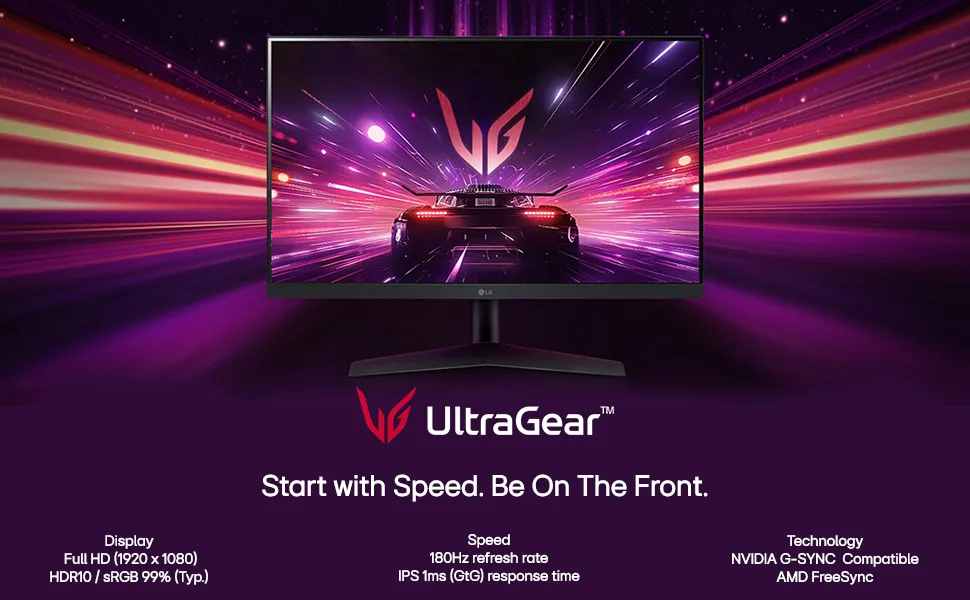 LG UltraGear 27GS60F-B 27 Inch Gaming Monitor (Black) overview 1