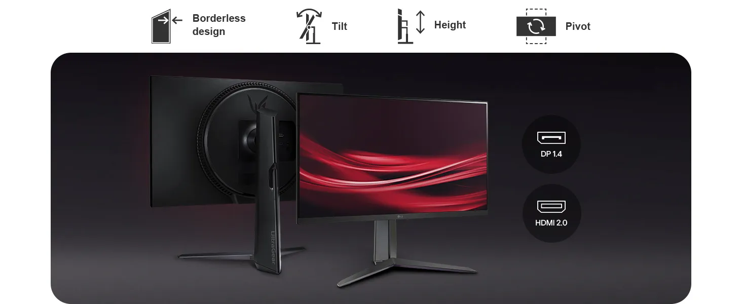 LG UltraGear 27GS65F-B 27 Inch Gaming Monitor overview 6