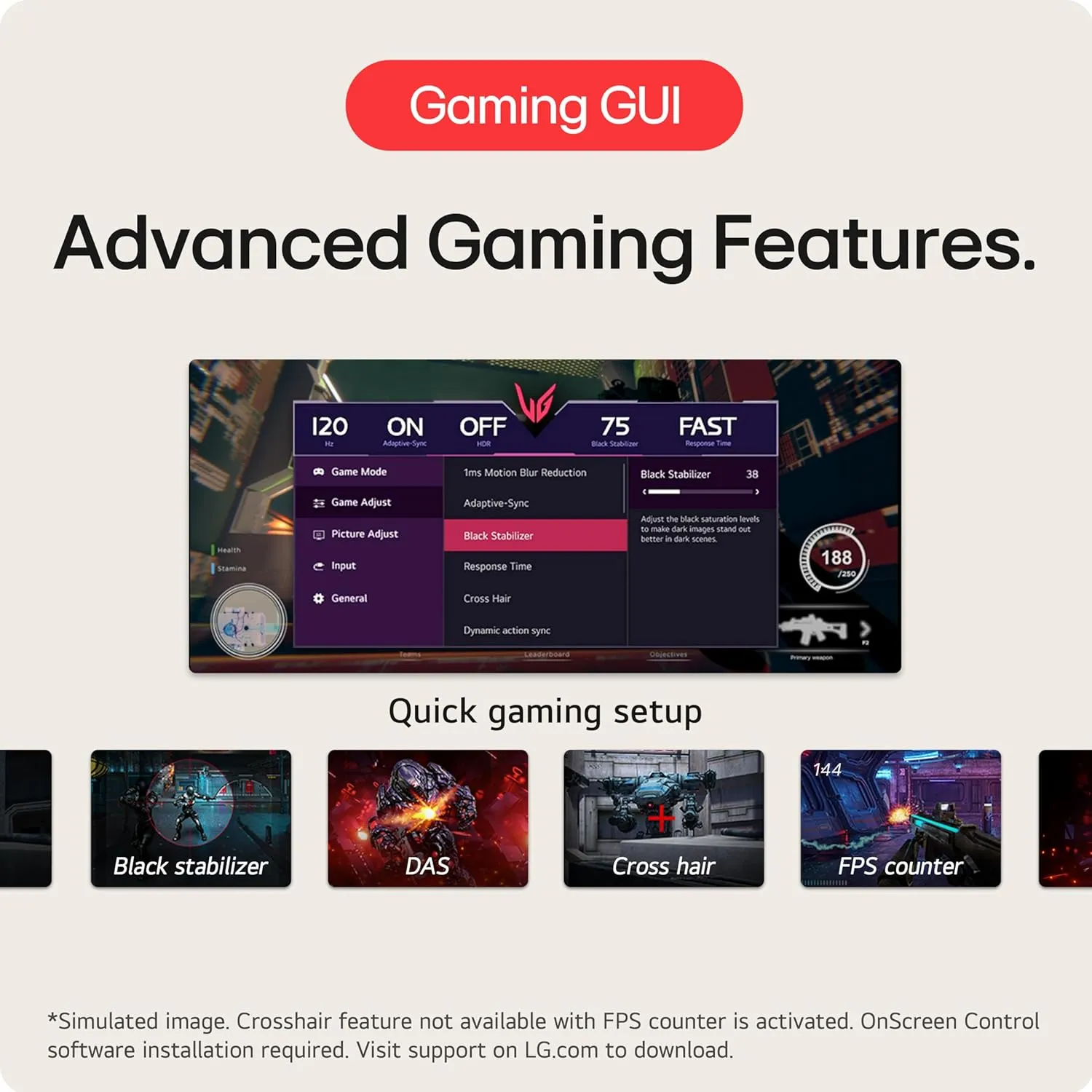 LG UltraGear 27" 27GR93U 4K HDR 144 Hz Gaming Monitor overview 7