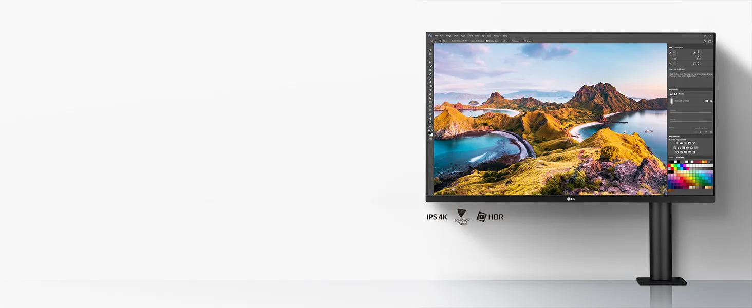 LG Ultrafine 32UN880K 31.5 Inches LCD 4K-UHD (3840 X 2160) Monitor (Black) overview 1