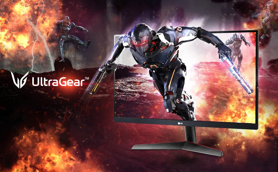 LG Ultragear 24GN60R 24" IPS Gaming Monitor 144Hz with AMD Free Sync Premium Black overview 1