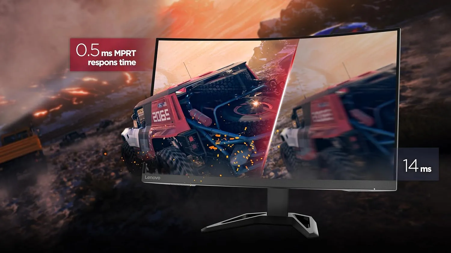 Lenovo G-Series G32Qc-30 Curved 32 Inch (81.3Cm) 2560X1440 2K Gaming Monitor overview 2