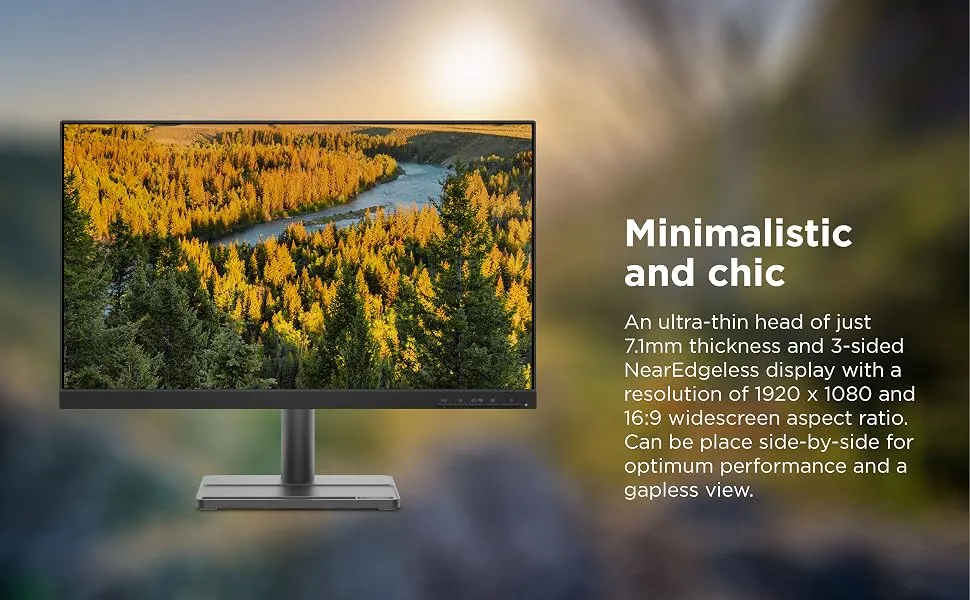 Lenovo L-Series L24e-30 24 inch FHD VA Ultraslim LCD Monitor overview 1
