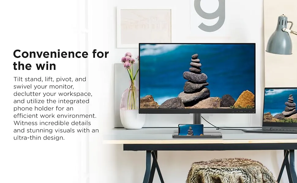 Lenovo L-Series L24e-30 24 inch FHD VA Ultraslim LCD Monitor overview 3