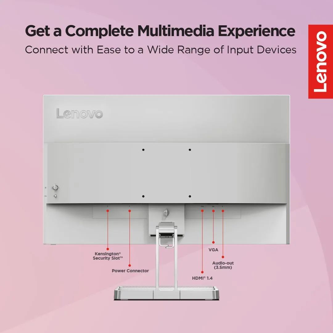 Lenovo L-Series L24i-40 24 inch FHD IPS Ultraslim Monitor overview 2