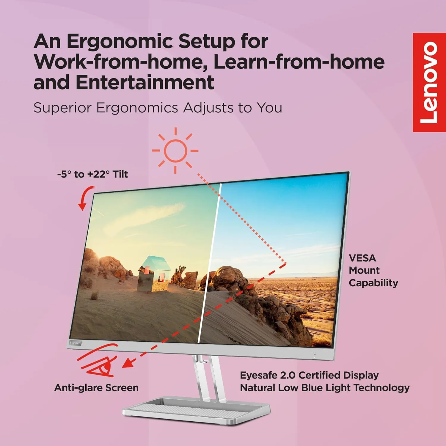 Lenovo L27i-40 68.58cms (27) FHD IPS Monitor overview 4