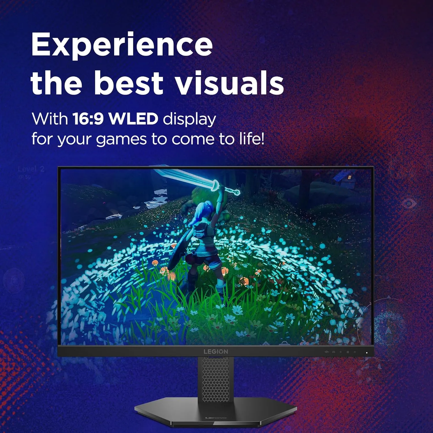 Lenovo Legion 24-10 23.8" FHD IPS 240 Hz Gaming Monitor (68C4GAC4IN) overview 3