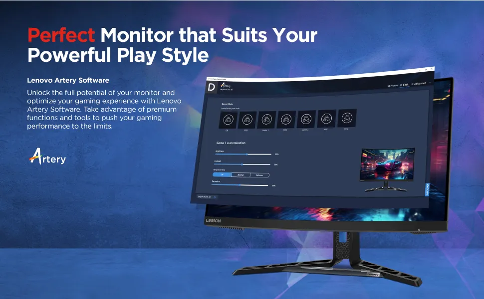 Lenovo Legion R27fc-30 68.58cms (27) Monitor overview 5