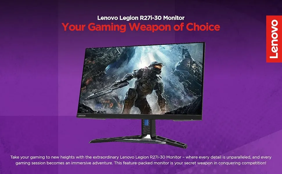 Lenovo Legion R27i-30 27 Inch (68.58cm) 165Hz Gaming Monitor overview 1