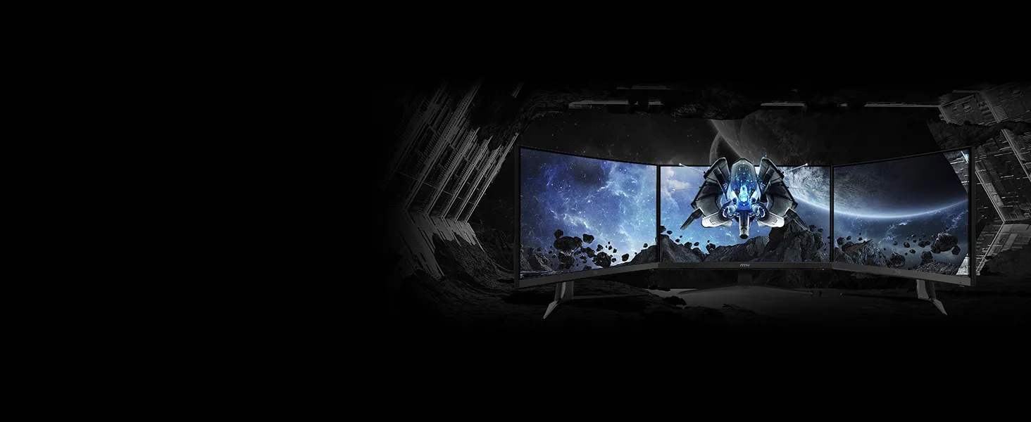 MSI G27C4X 27" 250 Hz Curved Gaming Monitor (Black) overview 4