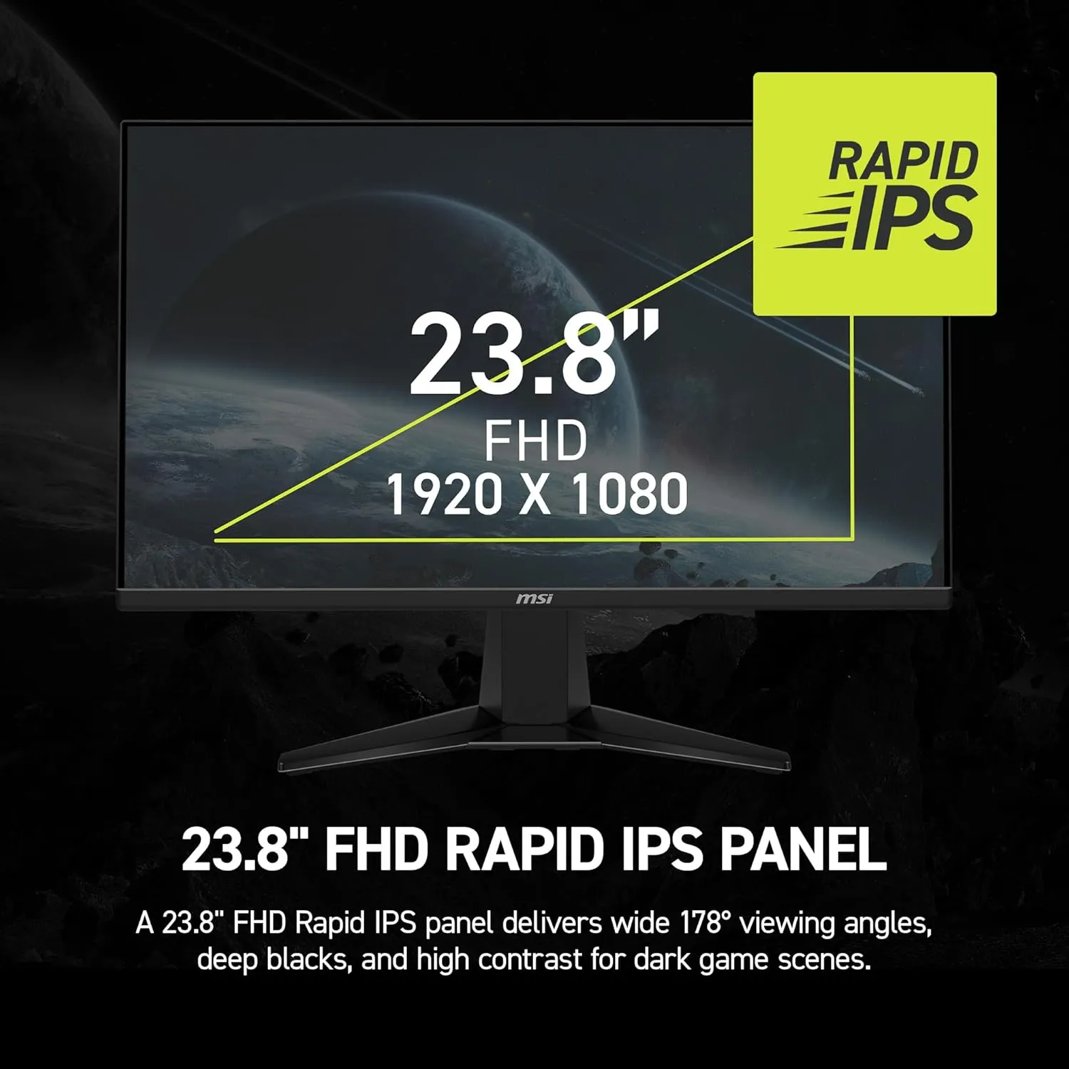 MSI MAG 245F X24 24" FHD 240 Hz Gaming Monitor overview 2