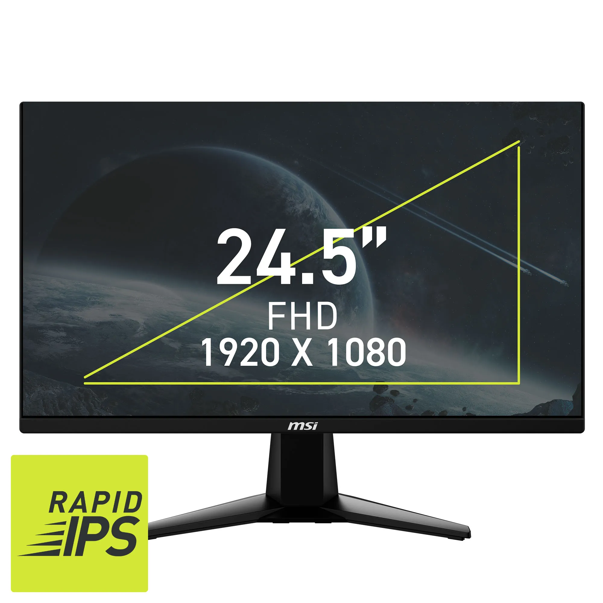 MSI MAG 255XF 25-inch 1920 x 1080 (FHD) 0.5ms Rapid IPS Gaming Monitor (Black) overview 2