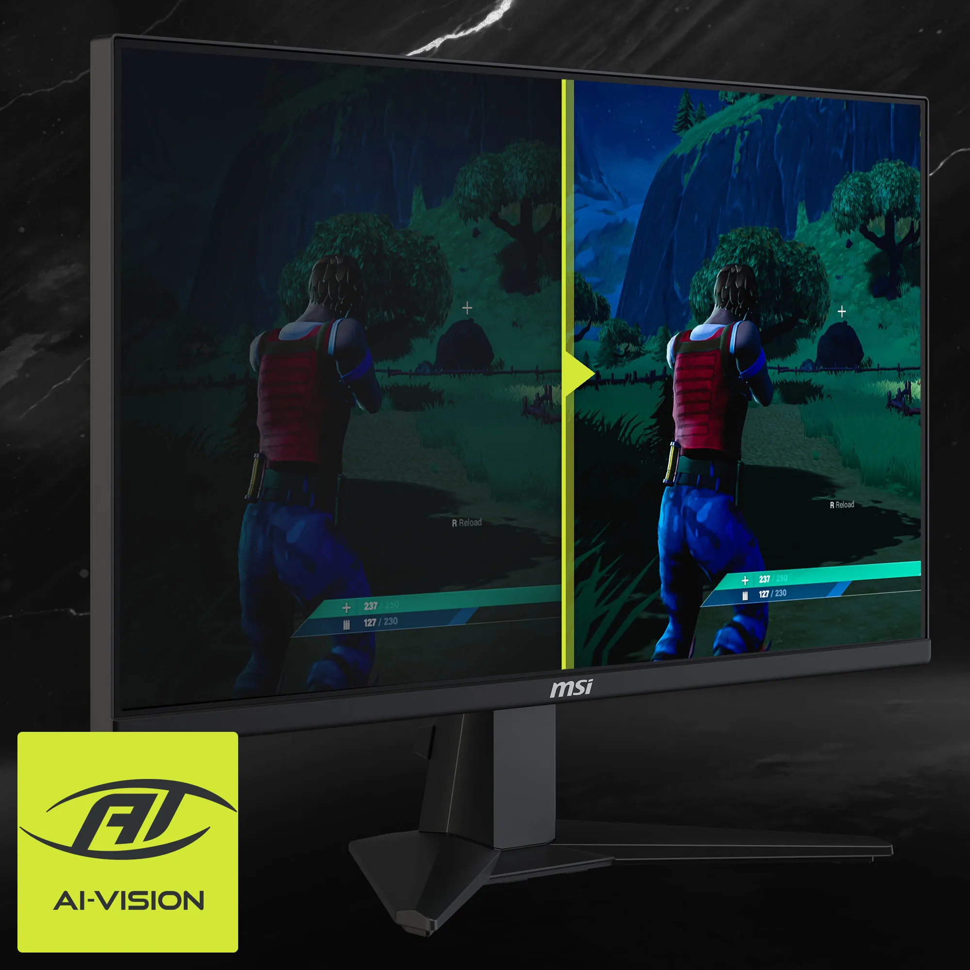 MSI MAG 255XF 25-inch 1920 x 1080 (FHD) 0.5ms Rapid IPS Gaming Monitor (Black) overview 5