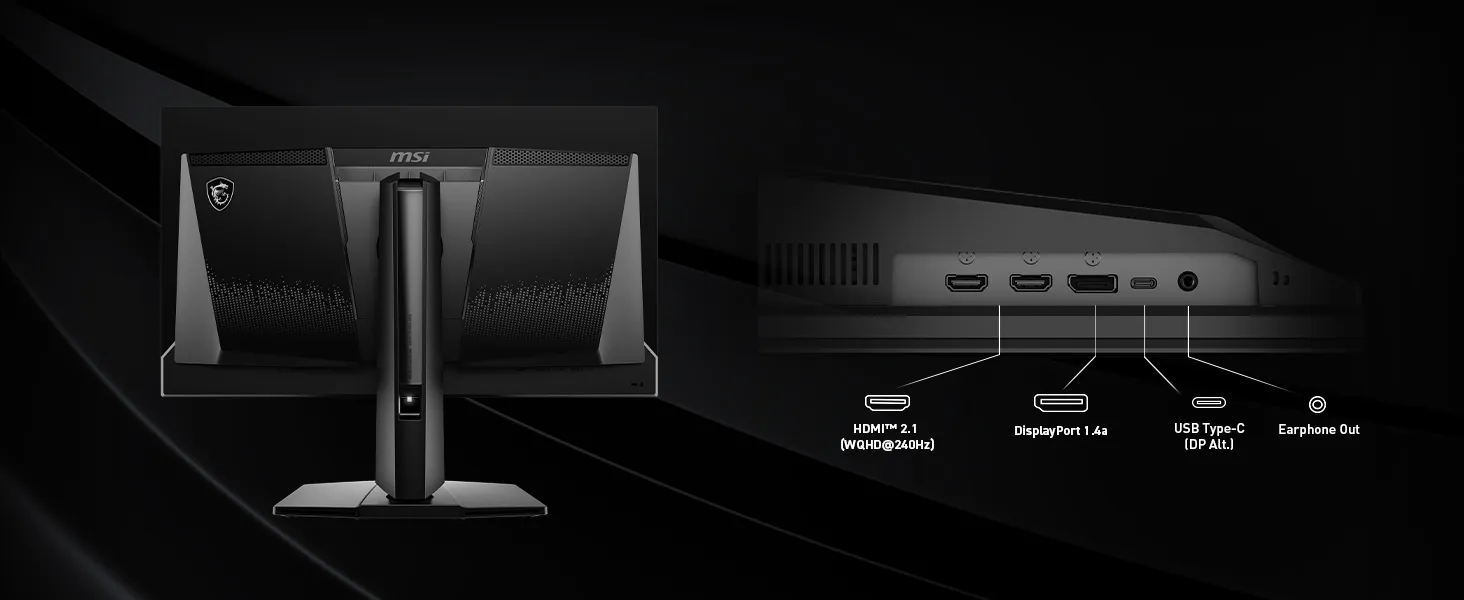 MSI MAG 271QPX QD-OLED E2 27-inch 2K Gaming Monitor (Black) overview 9