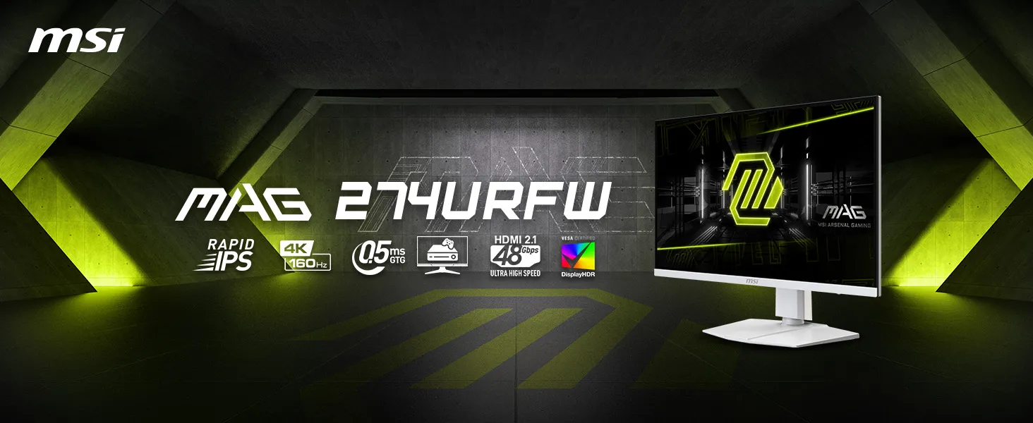 MSI MAG 274URFW 27-inch 4K Gaming Monitor overview 1